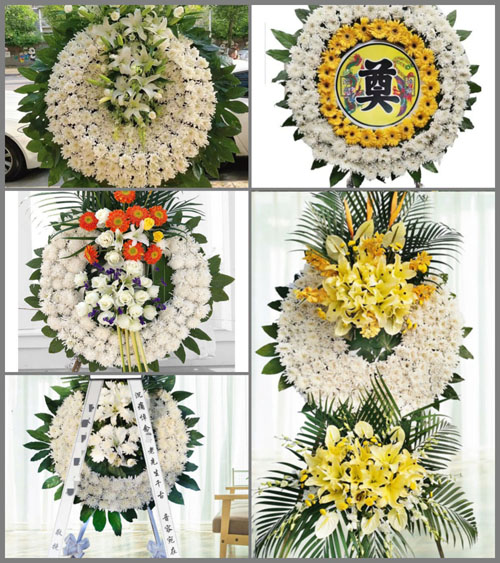 山东临沂沂南县砖埠镇阳岚村花圈速递
